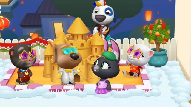 Мой говорящий Том и его друзья отпугнули Роя | Мультик про друзей