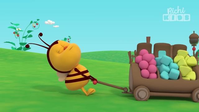 Трудолюбивая пчёлка | Любимые насекомые - Bichikids