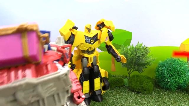 Видео с Роботами Трансформерами. Автоботы и Десептиконы ищут сокровище!