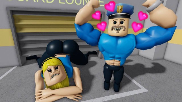 BARRY WOMAN PЗАСТРЯЛА? MUSCLE BARRY FALL IN LOVE в BARRY'S PRISON RUN! в РОБЛОКС(#ROBLOX)