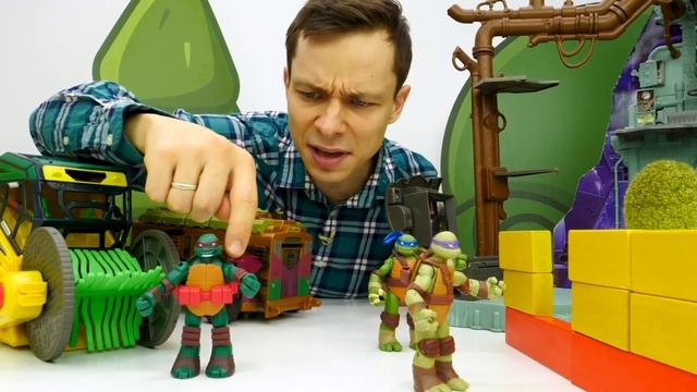 Новые игры для мальчиков - Поддельный Черепашка Ниндзя против Той Мастера! @GulliverRu