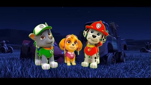 комбайн Фрэнк из тачек против щенков из щенячьего патруля
