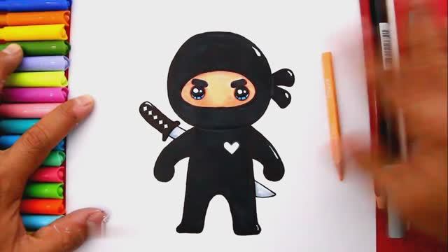 Как нарисовать Ниндзя шаг за шагом легко Как нарисовать милого ниндзя