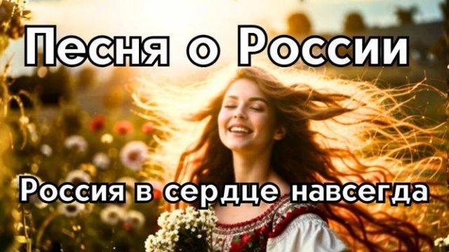 Песнь песня о России „Россия в сердце навсегда“ душевная песня, патриотическая музыка