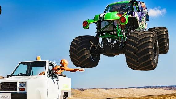 Самый эпичный БЕСПРЕДЕЛ на дорогах от грузовиков-монстров#4 😱 BeamNG.Drive