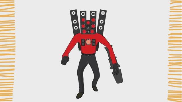 Как нарисовать ТИТАНА СПИКЕРМЕНА И ТУАЛЕТ СКИБИДИ  легко