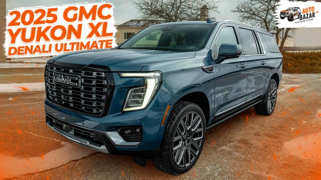 Новый уровень комфорта: обзор 2025 GMC Yukon XL Denali Ultimate, просторный SUV из США
