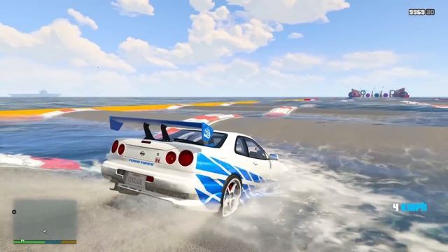 ПРОЕХАЛ ВОДНЫЕ КОЧКИ НА ГИГАНТСКОЙ САМОЙ ДЛИННОЙ MARUTI SUZUKI SWIFT В ГТА 5! ЭКСПЕРИМЕНТЫ В GTA 5