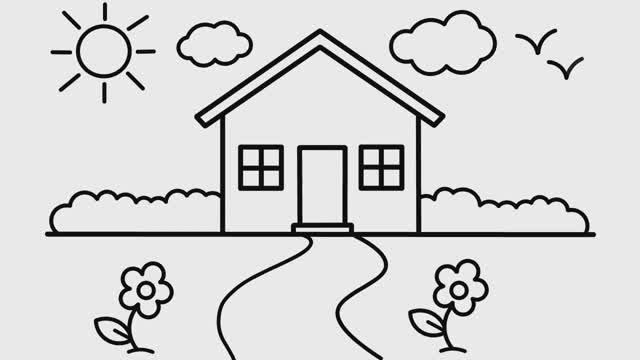 КАК ЛЕГКО НАРИСОВАТЬ УЮТНЫЙ ДОМ