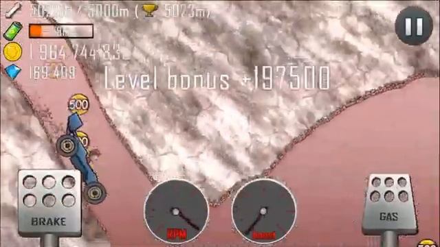 Hill Climb Racing: Garage Race car 9041m on Mars