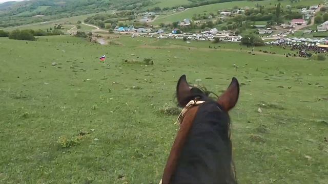 Экстремальные скачки с препятствиями от первого лица! Карачаево-Черкесия. Карачаевская порода лошад