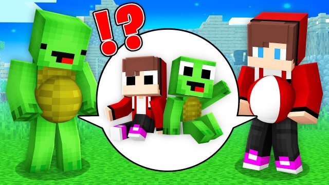 Беременный Майки и Джей Джей Тайни Апокалипсис— Мультик с Персонажами Майнкрафт