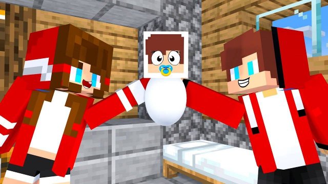 Джей Джей Бэби Варит кофе + сестра Джей Джей — Мультик с Персонажами Майнкрафт