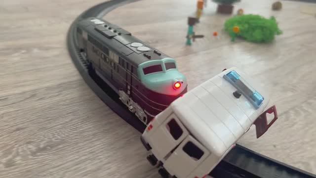 🚧Поезд авария TRAIN CRASH🚧🚦🚂🚃🚃🚃