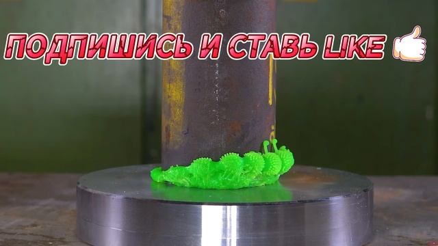 Пресс давит разные предметы _ видео для детей