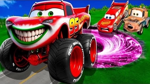 Мультики для детей Зомби-Яма Превращается в Пожирателя зверей Молнию Маккуина и Большие и маленькие