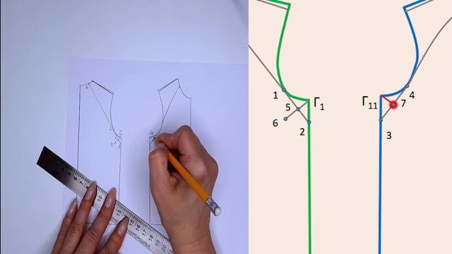 Как построить выкройку рукава реглан | Урок шитья трик
