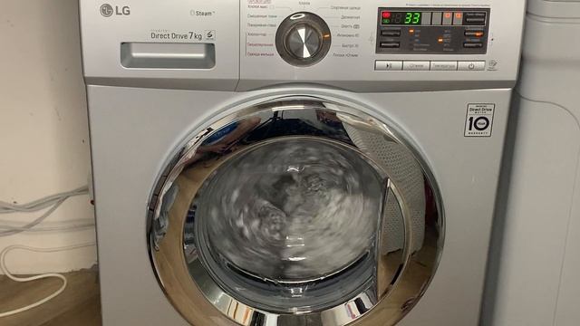 Стирка постельного белья на LG: Интенсивно 60 40 1200об/мин