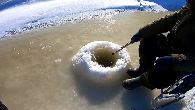 ЩУКА НА КРАБА. Река Амур Зимняя рыбалка