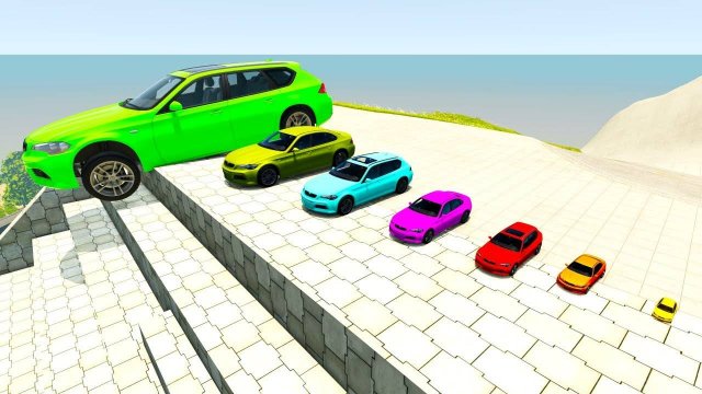 Машинки летают и прыгают! Развивающие мультики Машины помощники. Мультфильмы про машинки