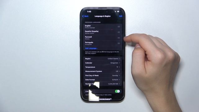 iPhone 16 Pro Max | Как поменять язык системы на iPhone 16 Pro Max - Язы