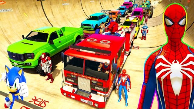 ЧЕЛОВЕК-ПАУК МУЛЬТИКИ ПРО МАШИНКИ СУПЕР ГОНКИ НА МАШИНАХ