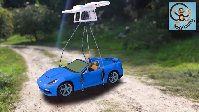 Манкиту спасают спортивную машину которая застряла на камнях. Истории для Детей