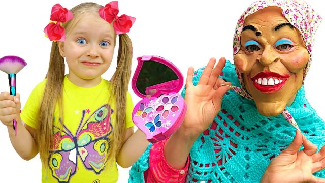 Милана с няней и их забавная история с косметикой