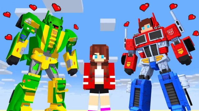 Парни стали СУПЕР ТРАНСФОРМЕРАМИ, кого выберет девушка? - Майнкрафт мультфильм