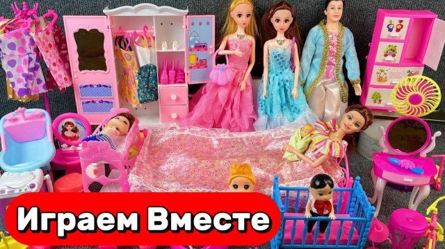 Мультики про БАРБИ 🌸 АСМР кукольный домик для БАРБИ для девочек 🌸