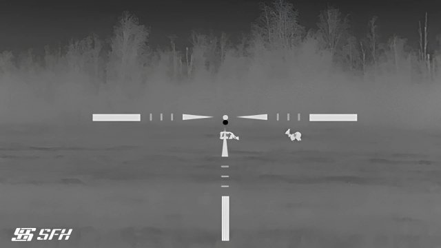 Баллистика по косуле на 240 метров! Охота с тепловизором SFH VARG H50RL. #охота #тепловизор