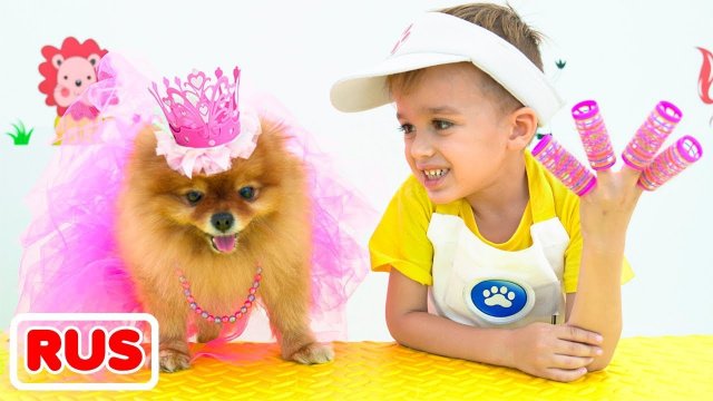 Влад и Ники играют с животными | Коллекция видео для детей!