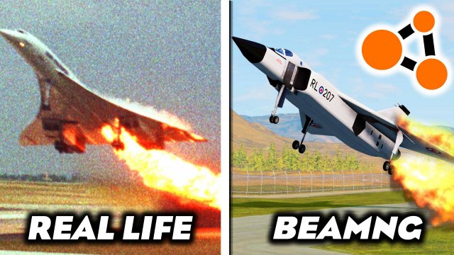 Крушения самолетов на реальных событиях #2 - BeamNG drive