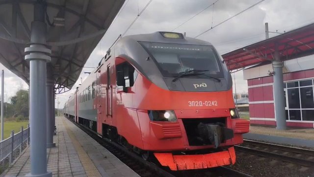 Поездка на электропоезде ЭП2Д-0242 "Сурская стрела" № 7206 до станции Саранск-1