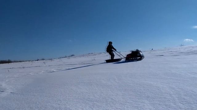 Мотобуксировщики Sharmax S500 в действии.