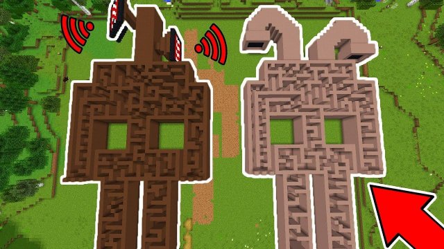 ЛАБИРИНТ МАЙНКРАФТ: СИРЕНОГОЛОВЫЙ SIREN HEAD ПРОТИВ ТРУБОГОЛОВЫЙ PIPE HEAD В MINECRAFT SCP 6789