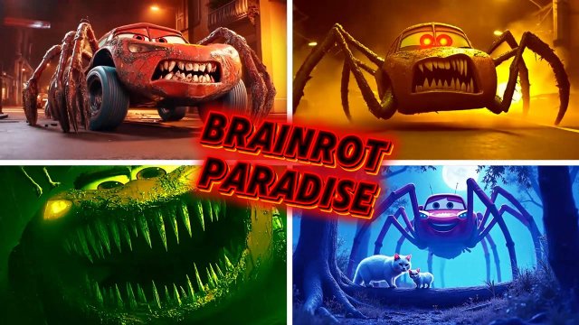 Танец Молнии Маккуина против Монстра-Паука Вирусный мем 2025 года