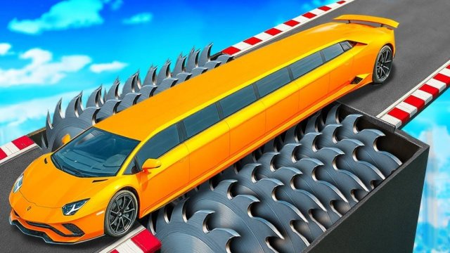 Сможет ли ламба проехать через гигантскую мясорубку в гта 5 ? - эксперимент в gta 5