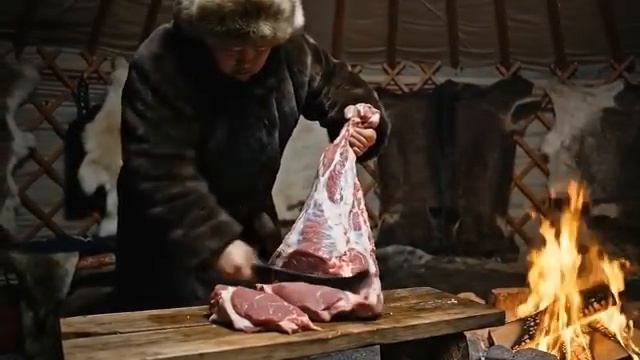 Охота на бизонов в Якутии.