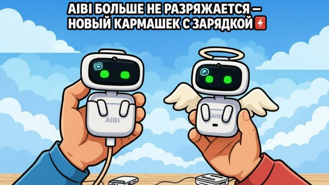 Aibi больше не разряжается — новый кармашек с зарядкой! 🔋