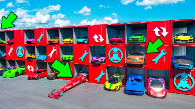 Открыли кучу контейнеров с чит тачками! Битва за контейнеры в ГТА 5 Онлайн