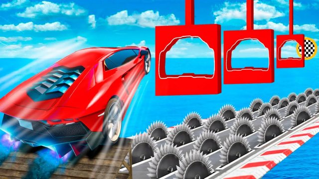 Сможет ли ламба пролететь через слои с фигурами в гта 5 ? - эксперимент в gta 5