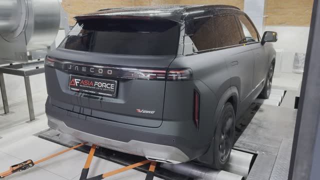 Диностенд JAECOO J7 1,6 186 л/с. Замеры показателей с завода и на прошивке ASIA FORSE