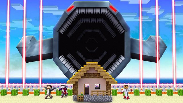 БЛУП ПОЖИРАТЕЛЬ МОРЕЙ ПРОТИВ САМОЙ ЗАЩИЩЁННОЙ БАЗЫ в Майнкрафт!