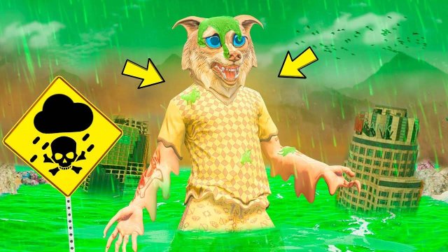 МЫ С ДРУГОМ ПЕРЕЖИЛИ КИСЛОТНЫЙ ДОЖДЬ ! КАК НАМ ПЕРЕЖИТЬ КОНЕЦ СВЕТА ? - ЧЕЛЛЕНДЖ В ГТА 5 ОНЛАЙН