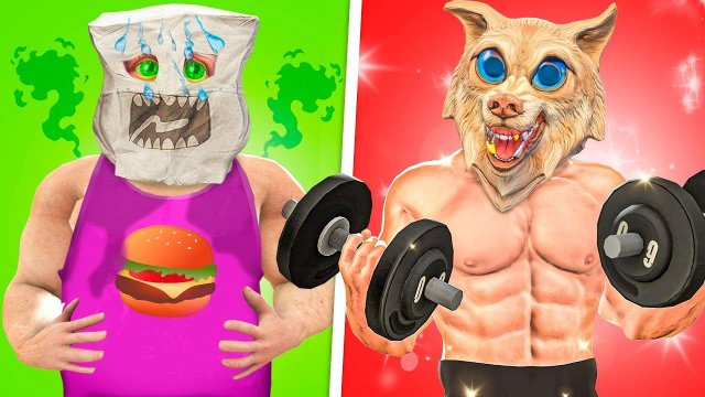 ТОЛСТЯК VS КАЧОК В ГТА 5 ! СТАЛ ТОЛСТЯКОМ И КАЧКОМ ! - ЧЕЛЛЕНДЖ В GTA 5