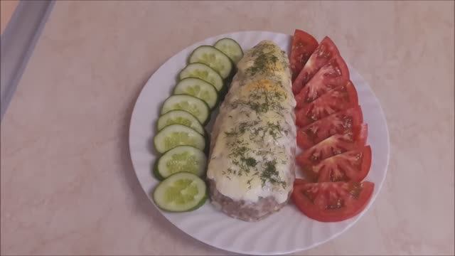 Супер закуска !!! Фаршированные баклажаны в мясной шубке Баклажаны в духовке