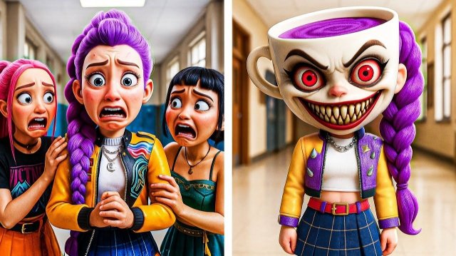 Балерина Каппучина преображается в Руми / Анимация KPOP «Охотники на демонов»