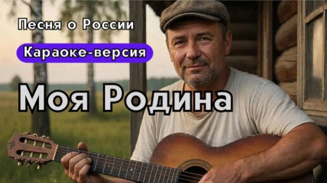 "Моя Родина!"- Русская песня о родине | Версия караоке
