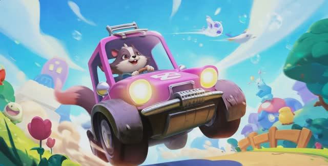 Машинки мчатся по волшебной дороге мультик